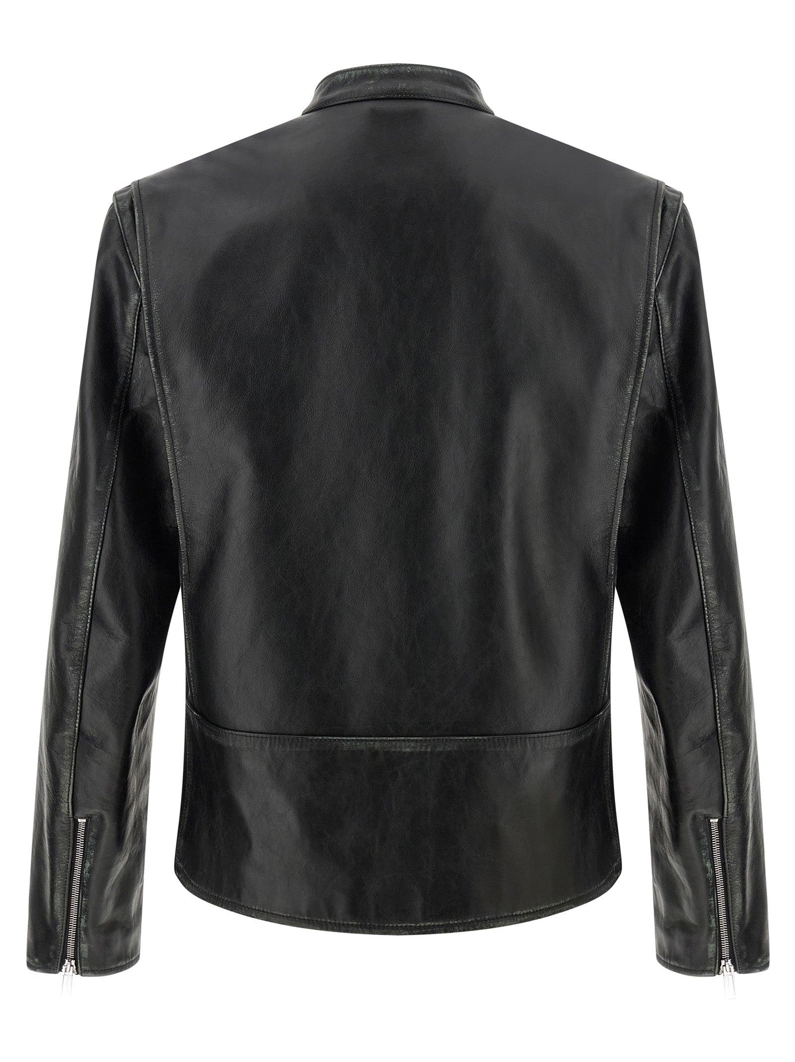 Dsquared² Δερμάτινο Biker Jacket σε Μαύρο