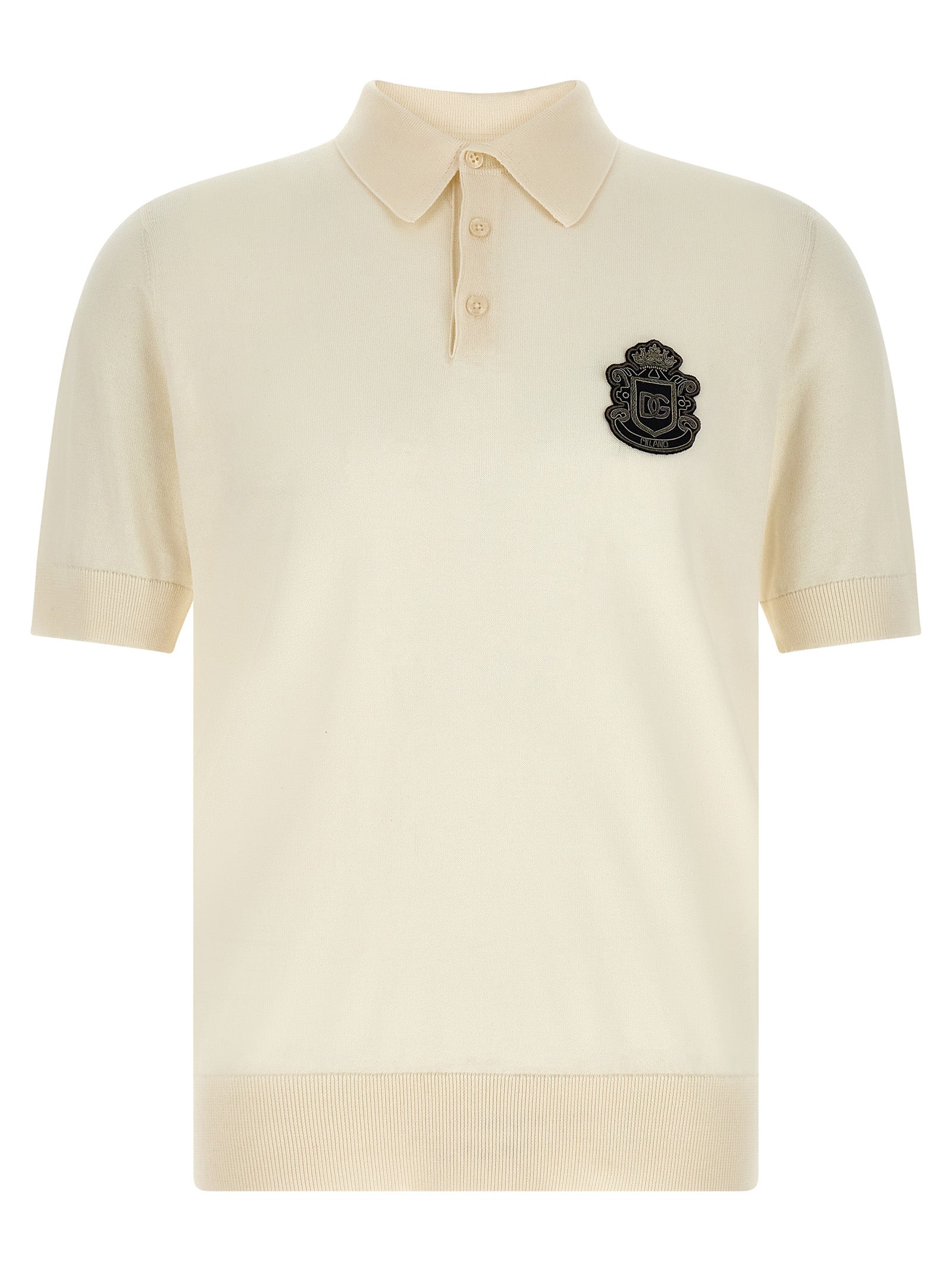 Dolce & Gabbana Βαμβακερό Polo από 100% βαμβάκι σε Λευκό