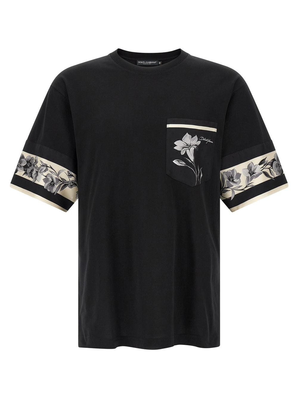 Black Cotton Long Sleeve T-Shirt