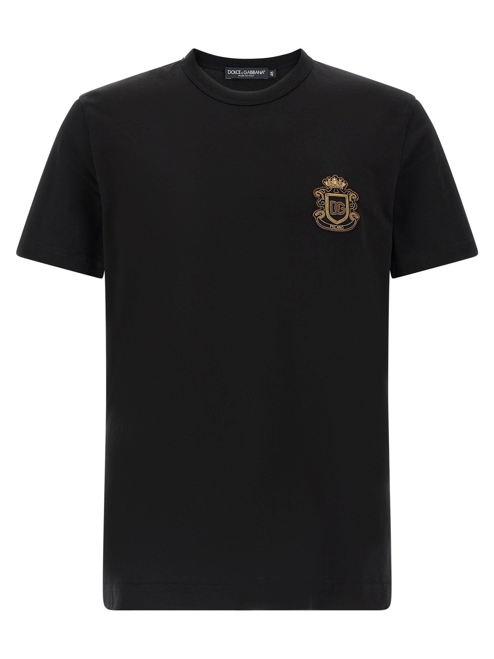 Dolce & Gabbana T-Shirt από 100% βαμβάκι σε Μαύρο