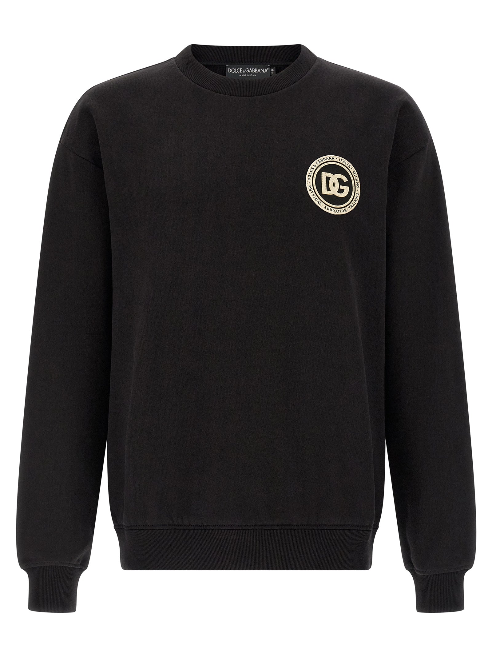 Black Cotton Sweatshirt mens luxury fashion - Mens Edit