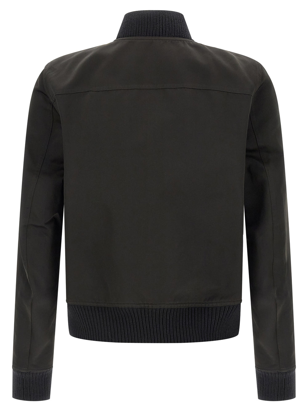 Black Polyester Bomber