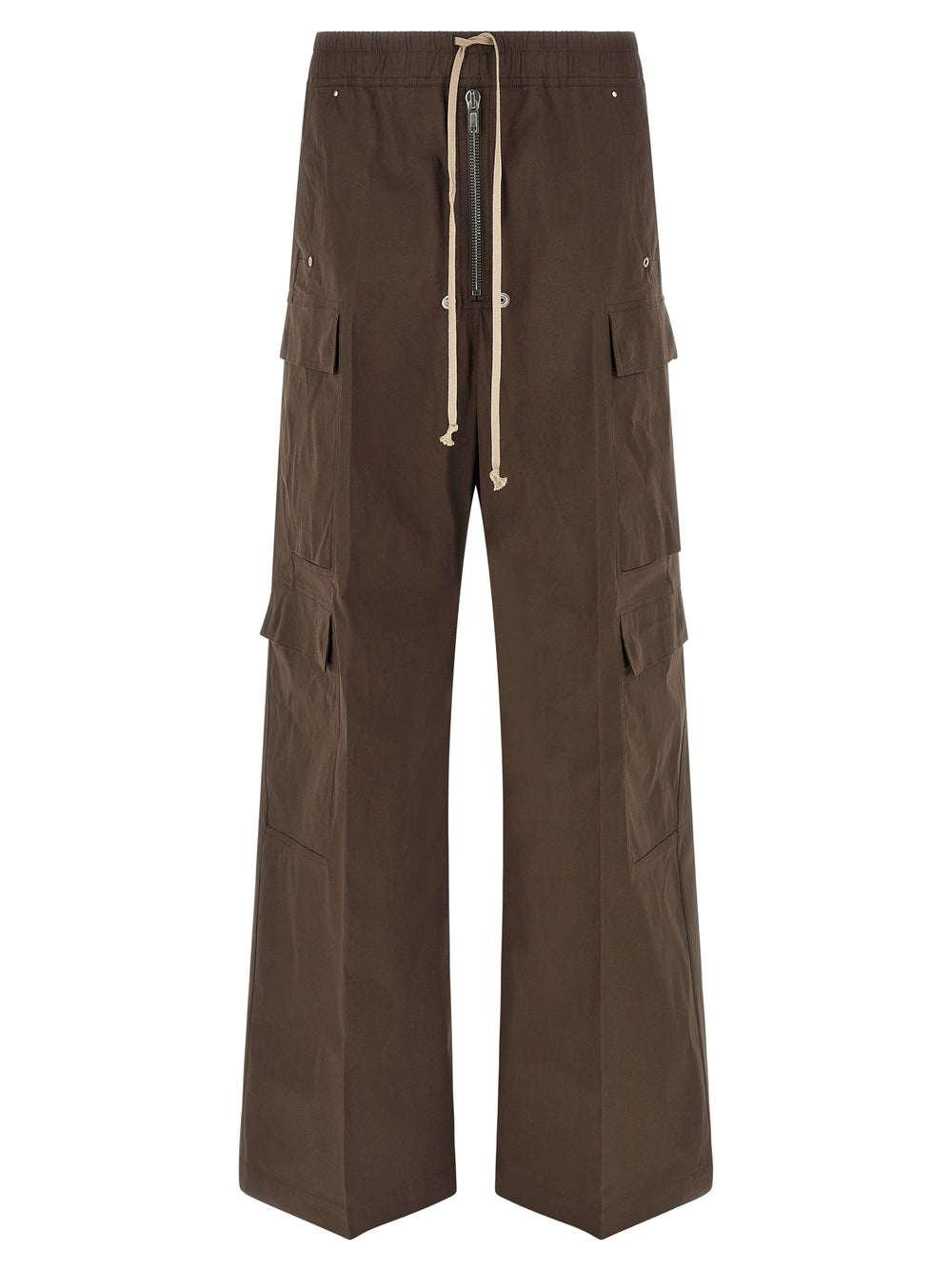 Brown Cotton Cargo Pants