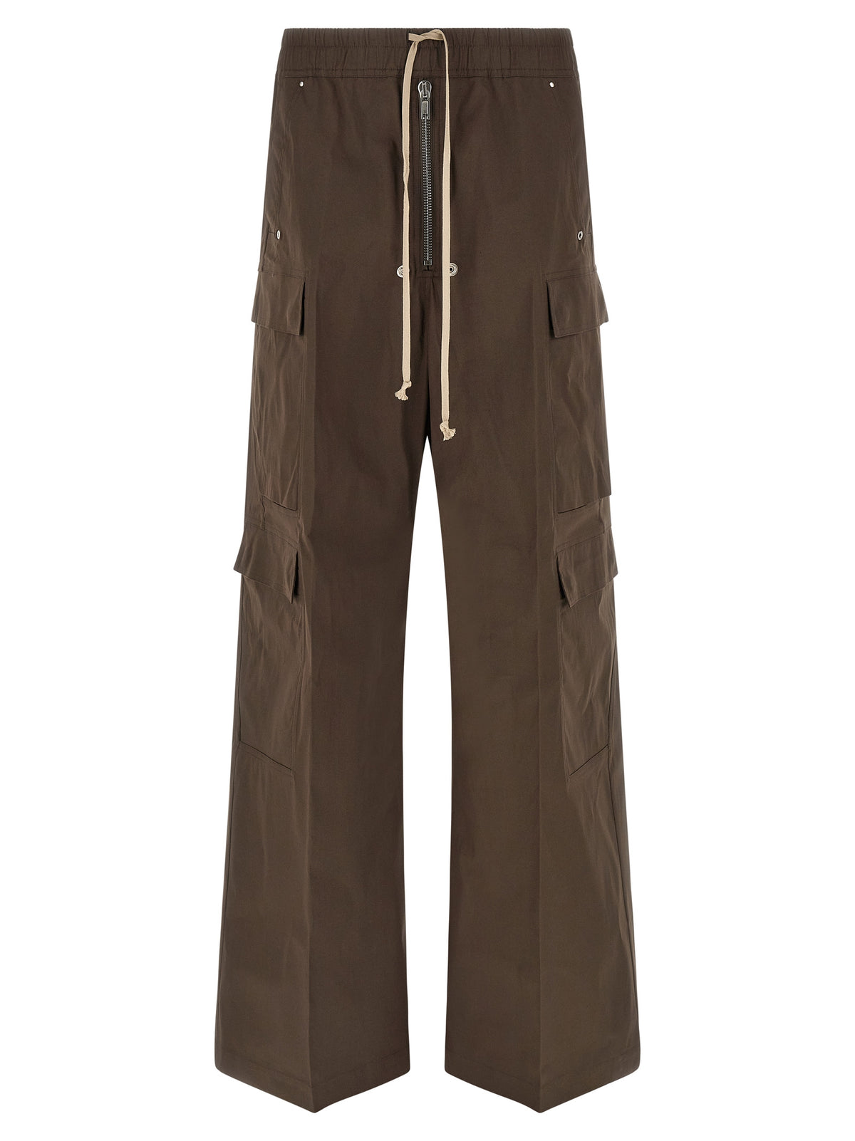 Brown Cotton Cargo Pants