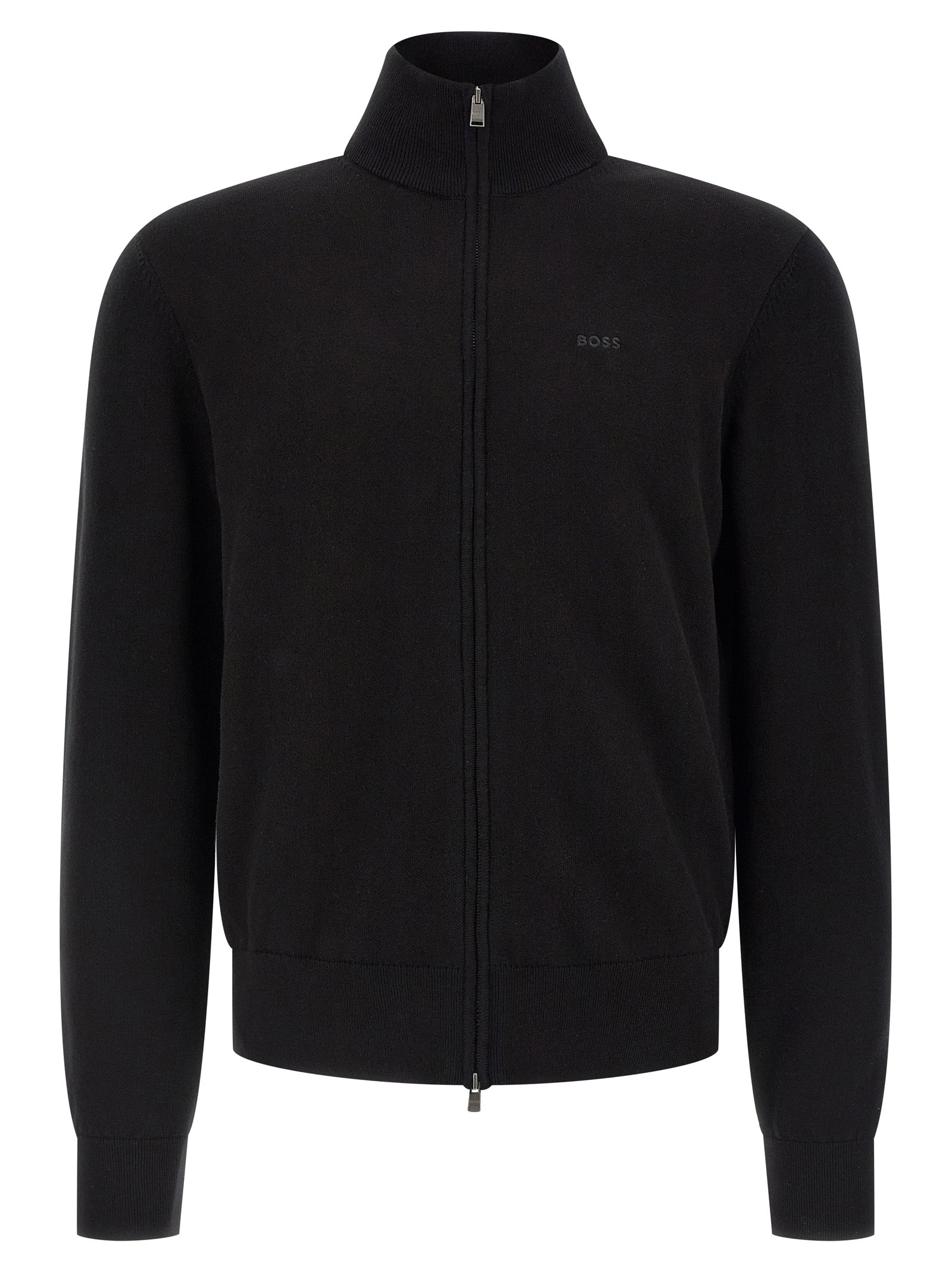 Hugo Boss Βαμβακερή Ζακέτα από 100% βαμβάκι σε Μαύρο