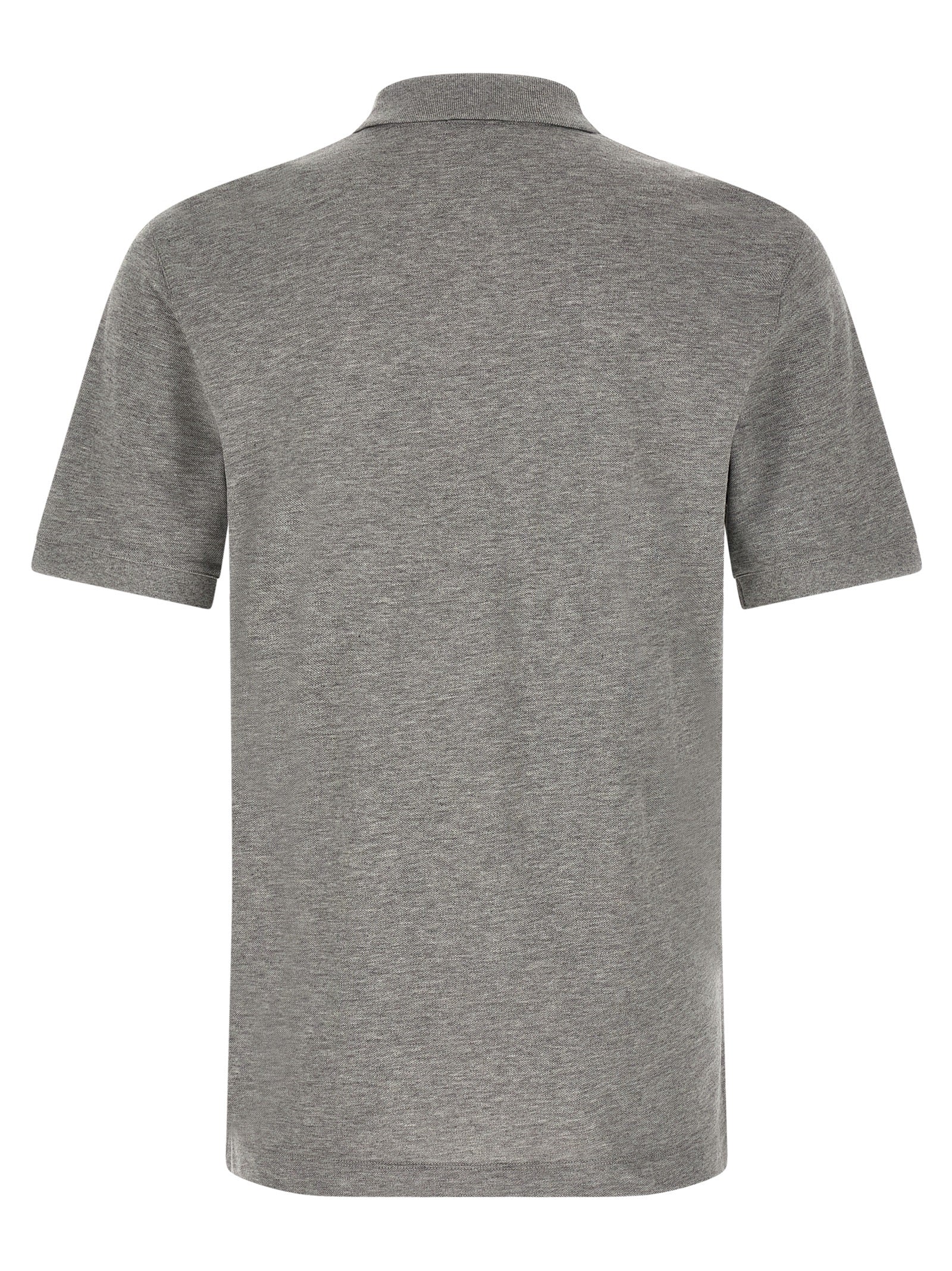 Hugo Boss Βαμβακερό Polo σε Γκρι