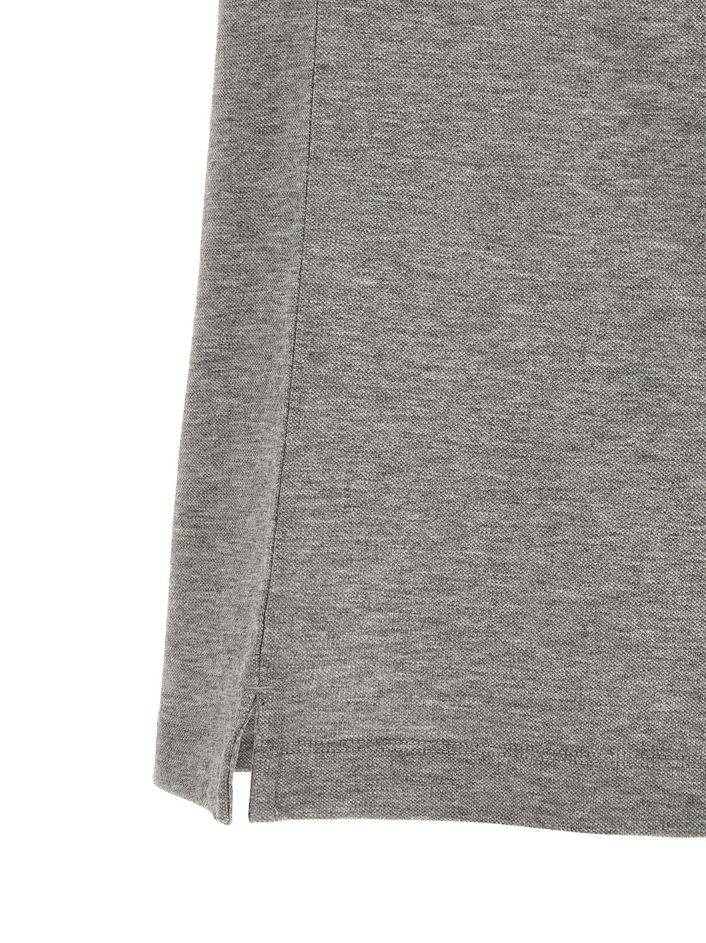Gray Cotton Polo Shirt