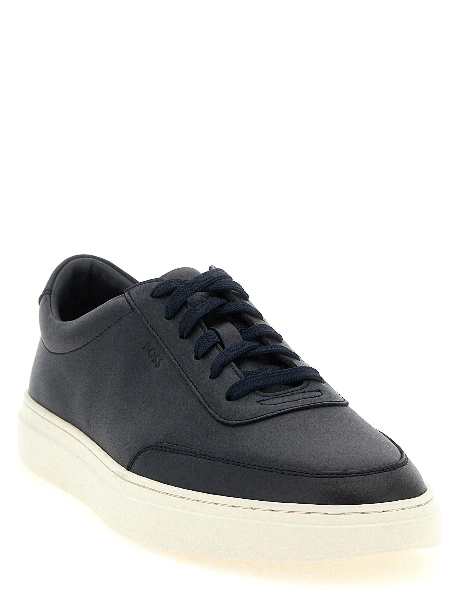Hugo Boss Δερμάτινα Sneakers σε Μπλε