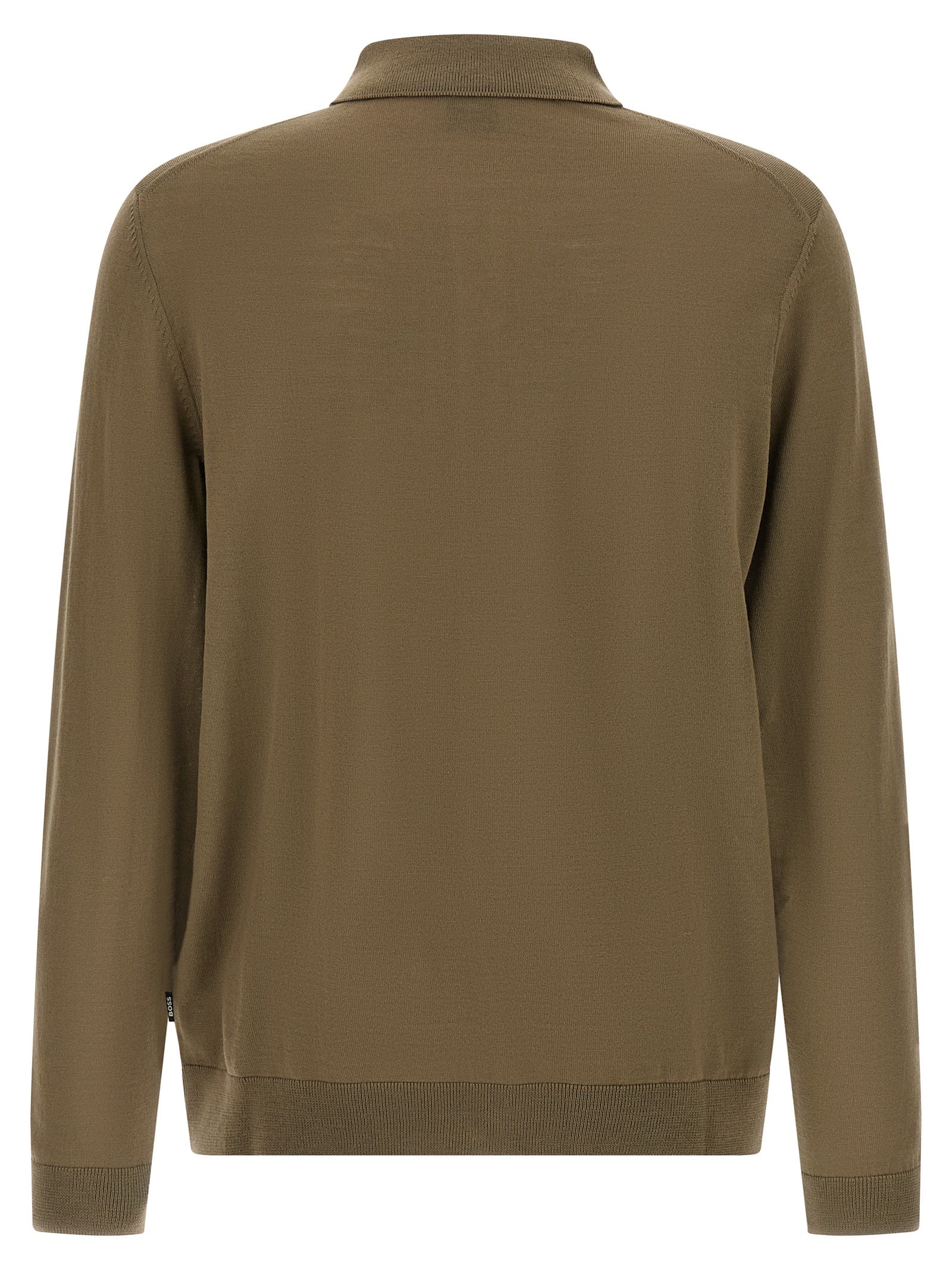 Bicolor Virgin Wool Polo Shirt
