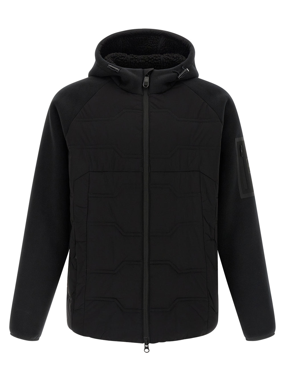 Black Polyester Shell Jacket mens luxury fashion - Mens Edit