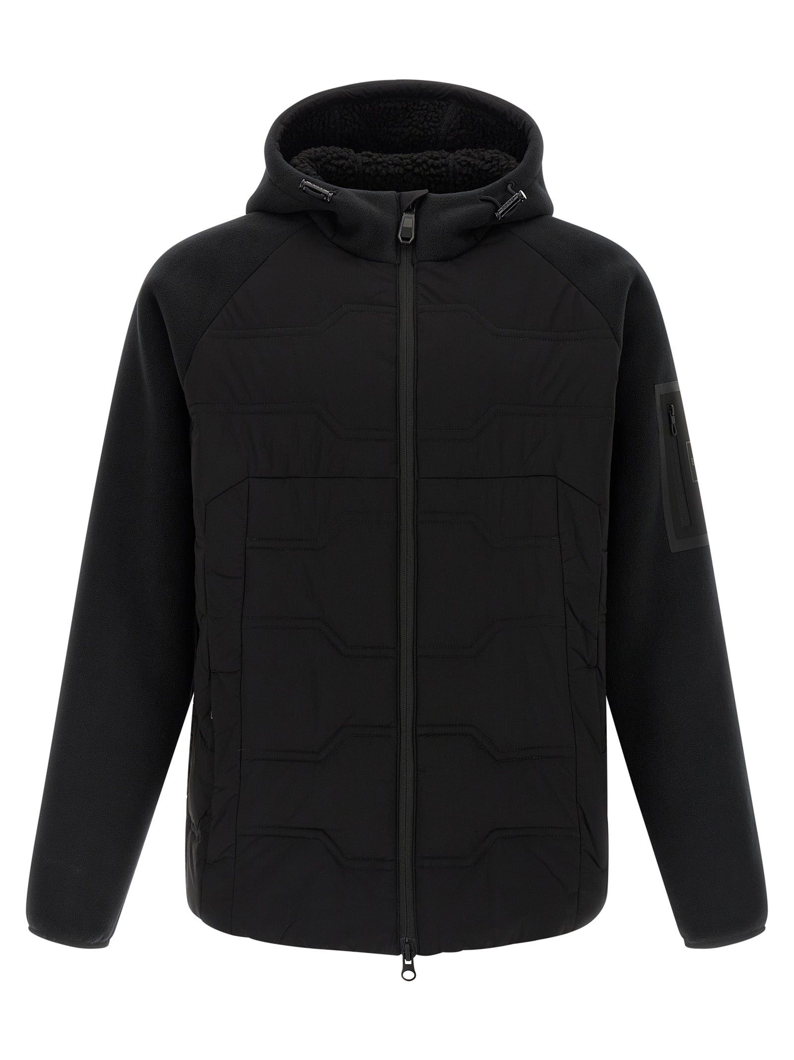 Black Polyester Shell Jacket mens luxury fashion - Mens Edit