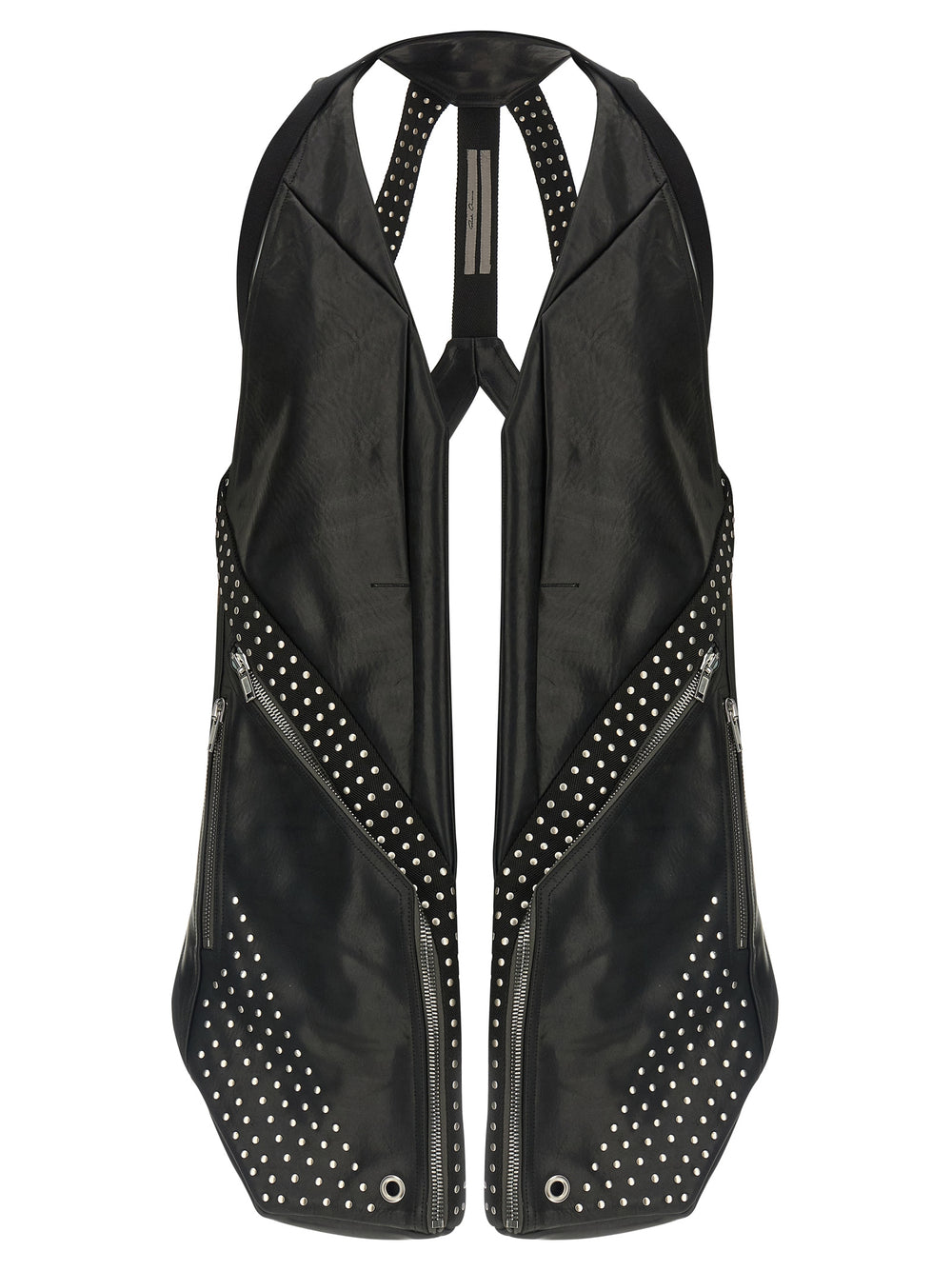 Black Bull Skin Sleeveless Jacket