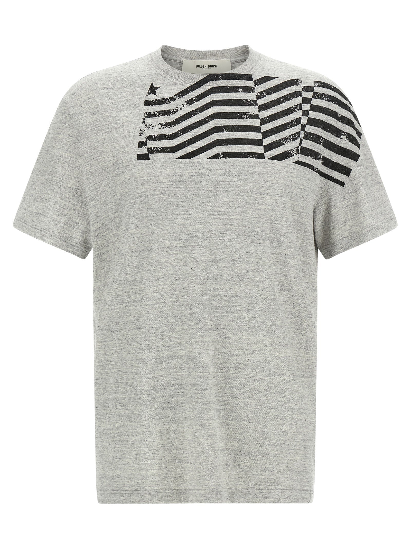Golden Goose Βαμβακερό T-Shirt σε Γκρι