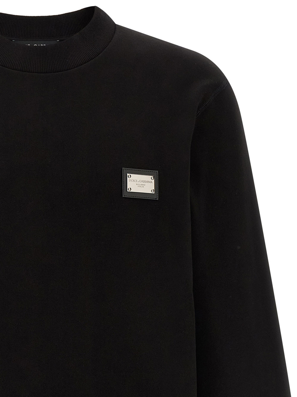 Black Cotton Sweatshirt