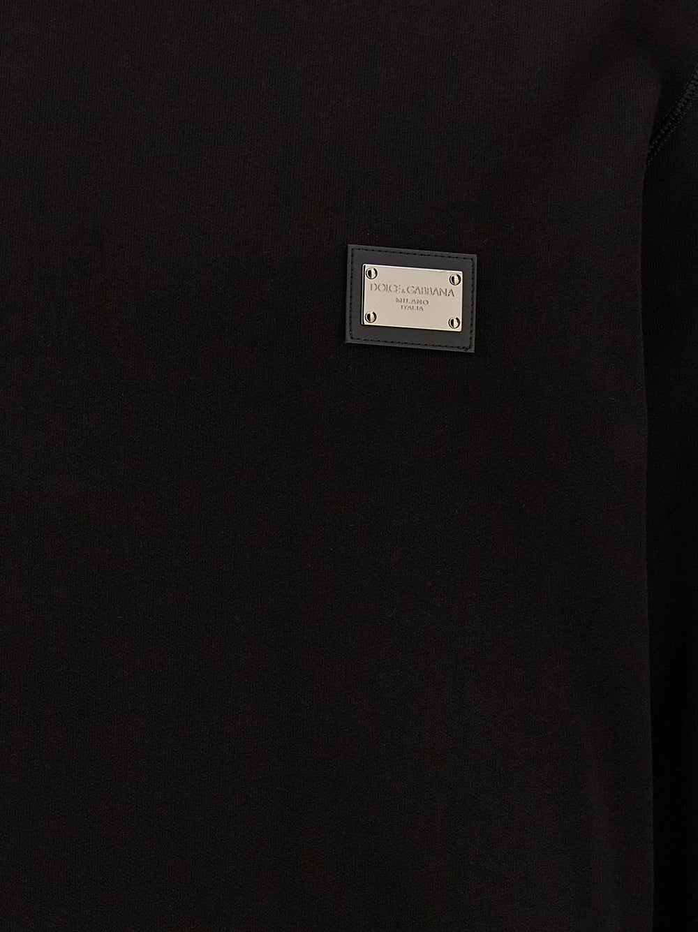 Black Cotton Sweatshirt