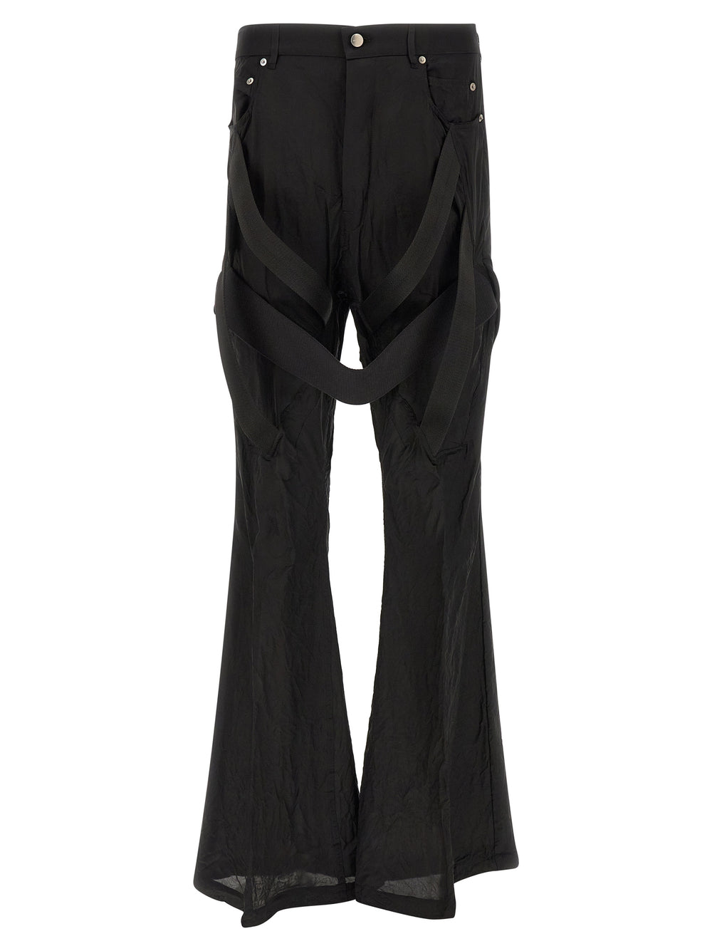 Black Copper Flared Pants