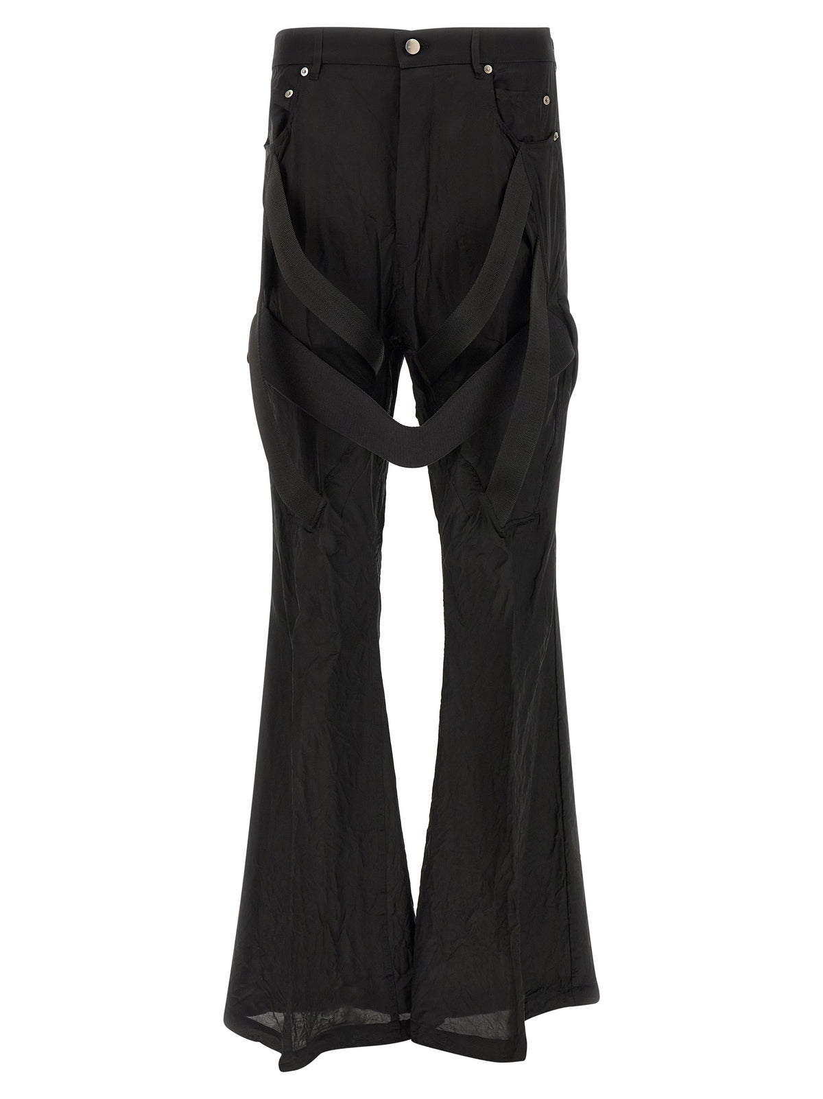 Black Copper Flared Pants