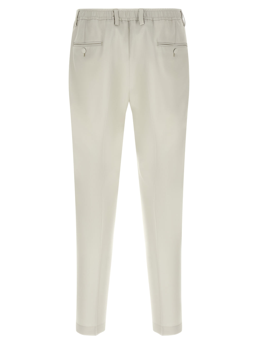 Beige Virgin Wool Dress Pants