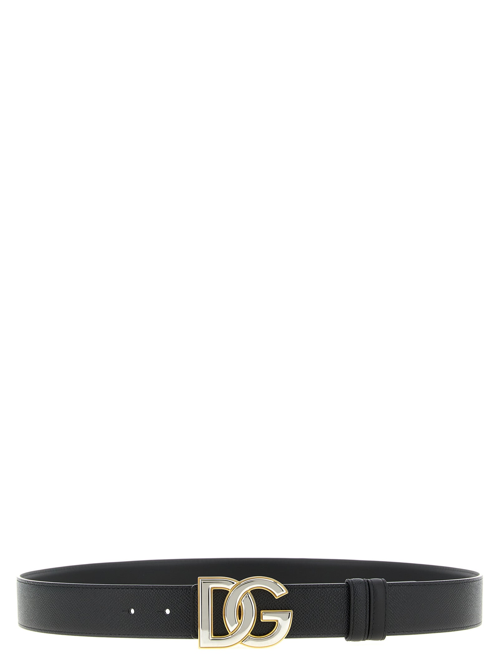 Dolce & Gabbana Ζώνη από Δέρμα Μοσχαριού σε Μαύρο