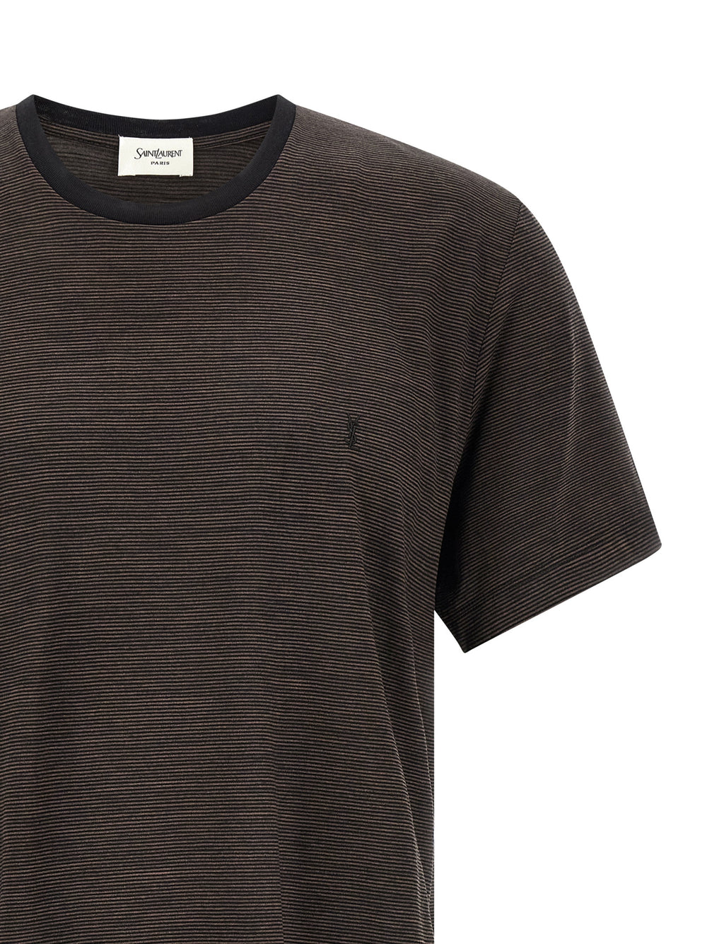 Saint Laurent T-Shirt από μαλλί σε Καφέ