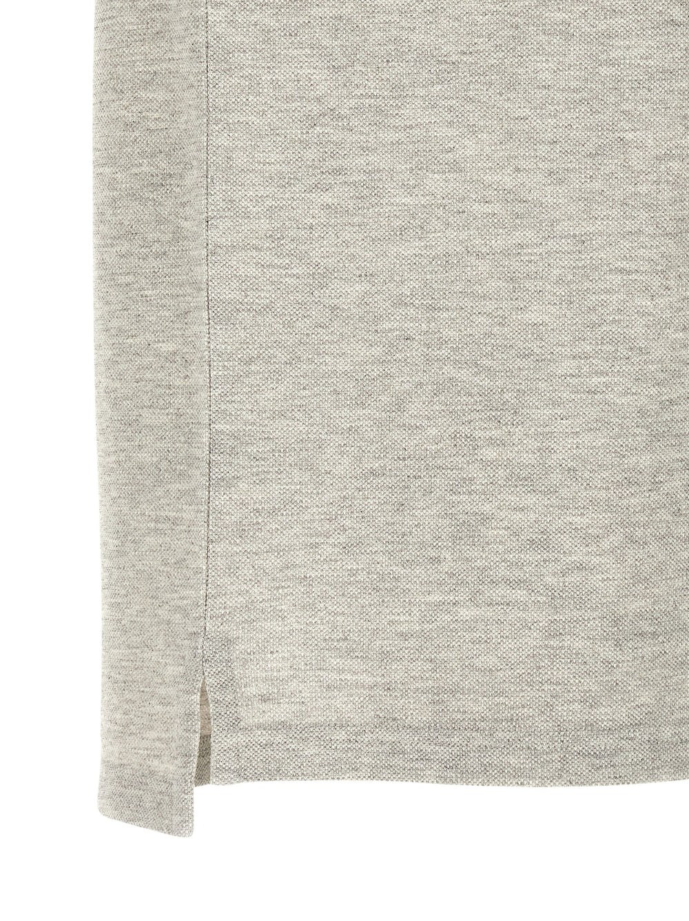 Gray Cotton Polo Shirt