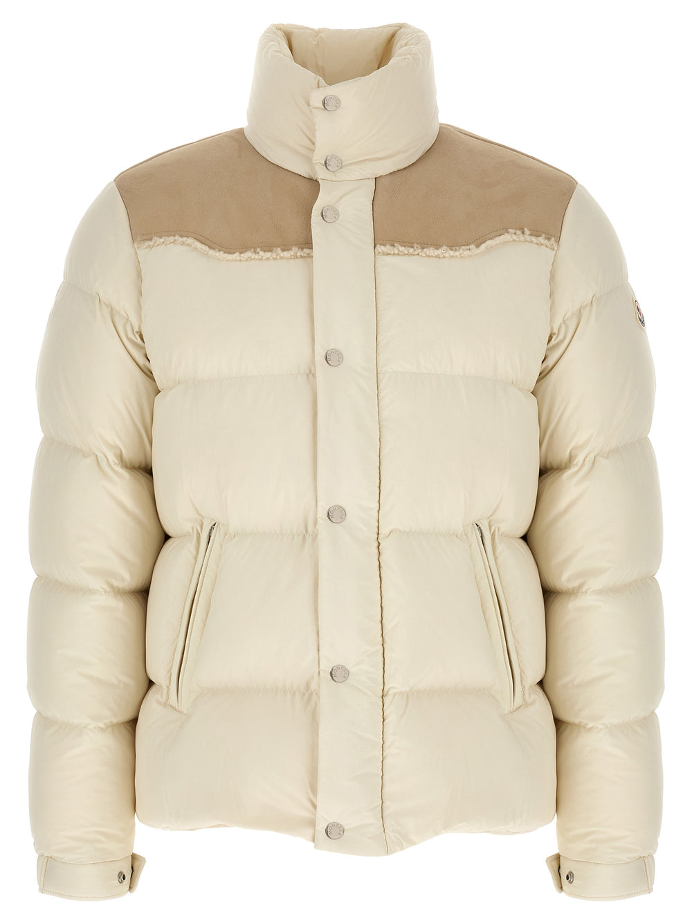 Beige Polyamide Full-Length Jacket mens luxury fashion - Mens Edit