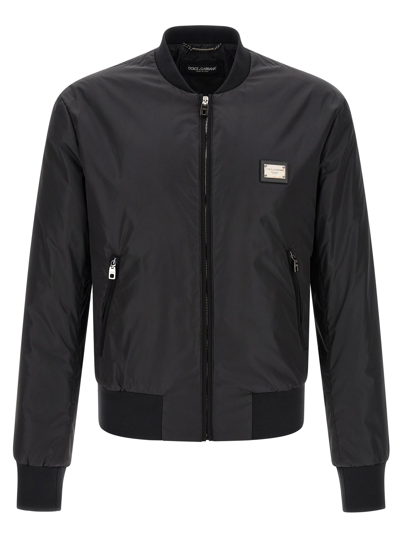 Black Polyamide Bomber mens luxury fashion - Mens Edit