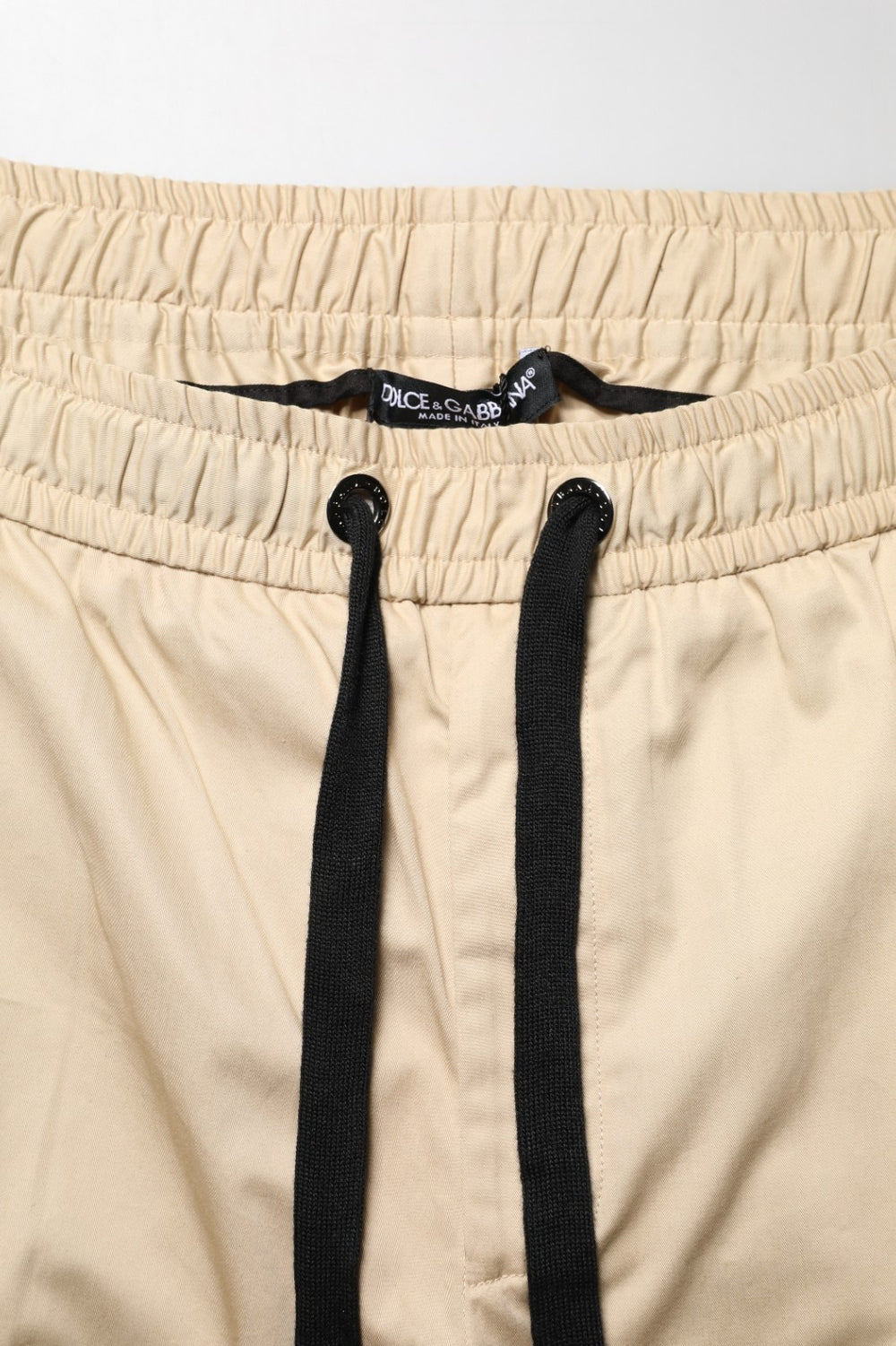 Dolce & Gabbana Βαμβακερό Παντελόνι Jogger σε Μπεζ