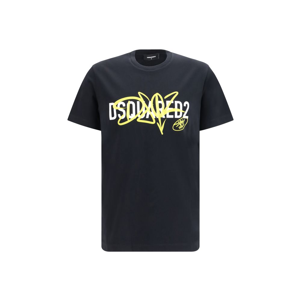 Dsquared² Βαμβακερό T-Shirt σε Μαύρο