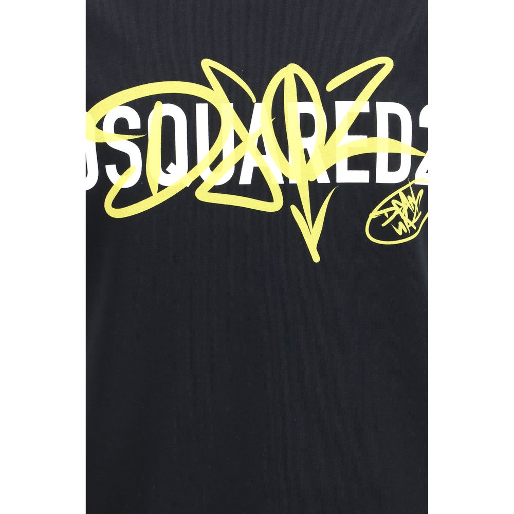 Dsquared² Cotton T-Shirt in Black