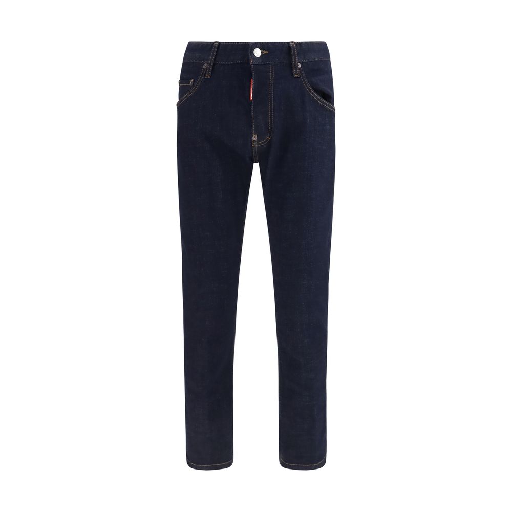Blue Cotton Slim Fit Jeans mens luxury fashion - Mens Edit