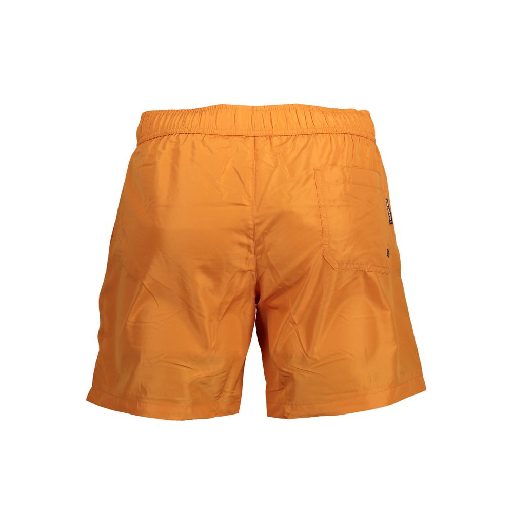 Karl Lagerfeld 100% Polyester Swim Shorts in Orange