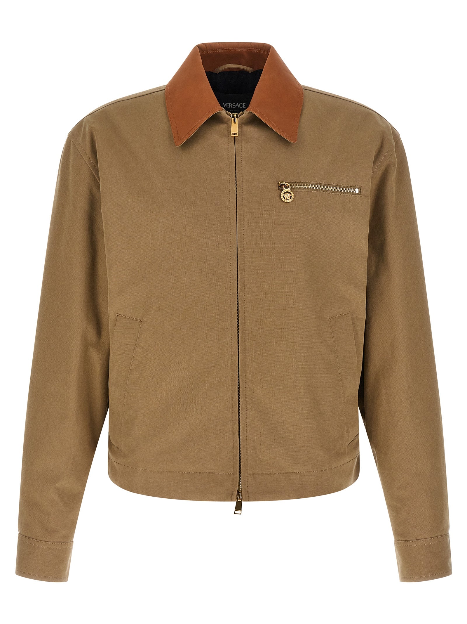 Beige Cotton Jacket mens luxury fashion - Mens Edit