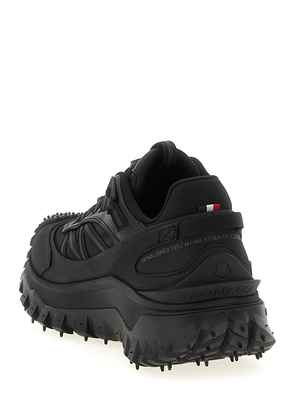 Black Polyamide Athletic Sneakers