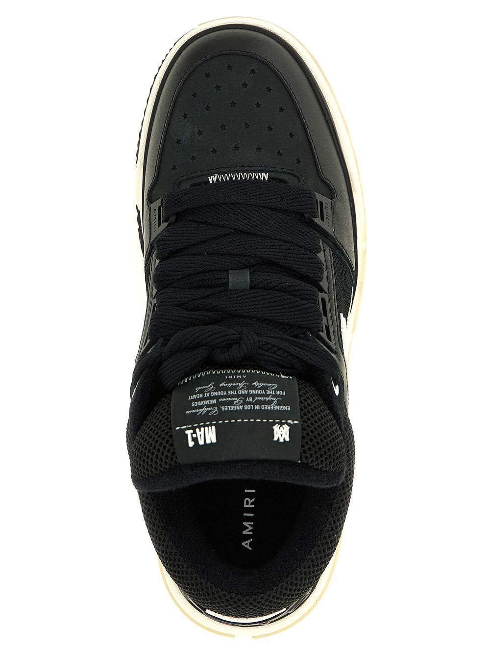 Amiri Ma-1 Δερμάτινα Sneakers σε Μαύρο