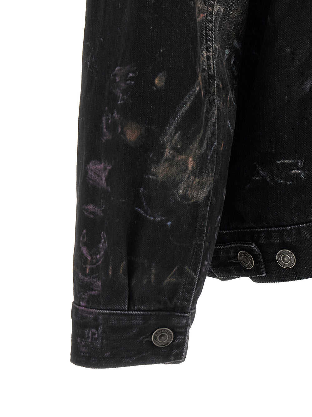 Balenciaga Cotton Denim Jacket in Black
