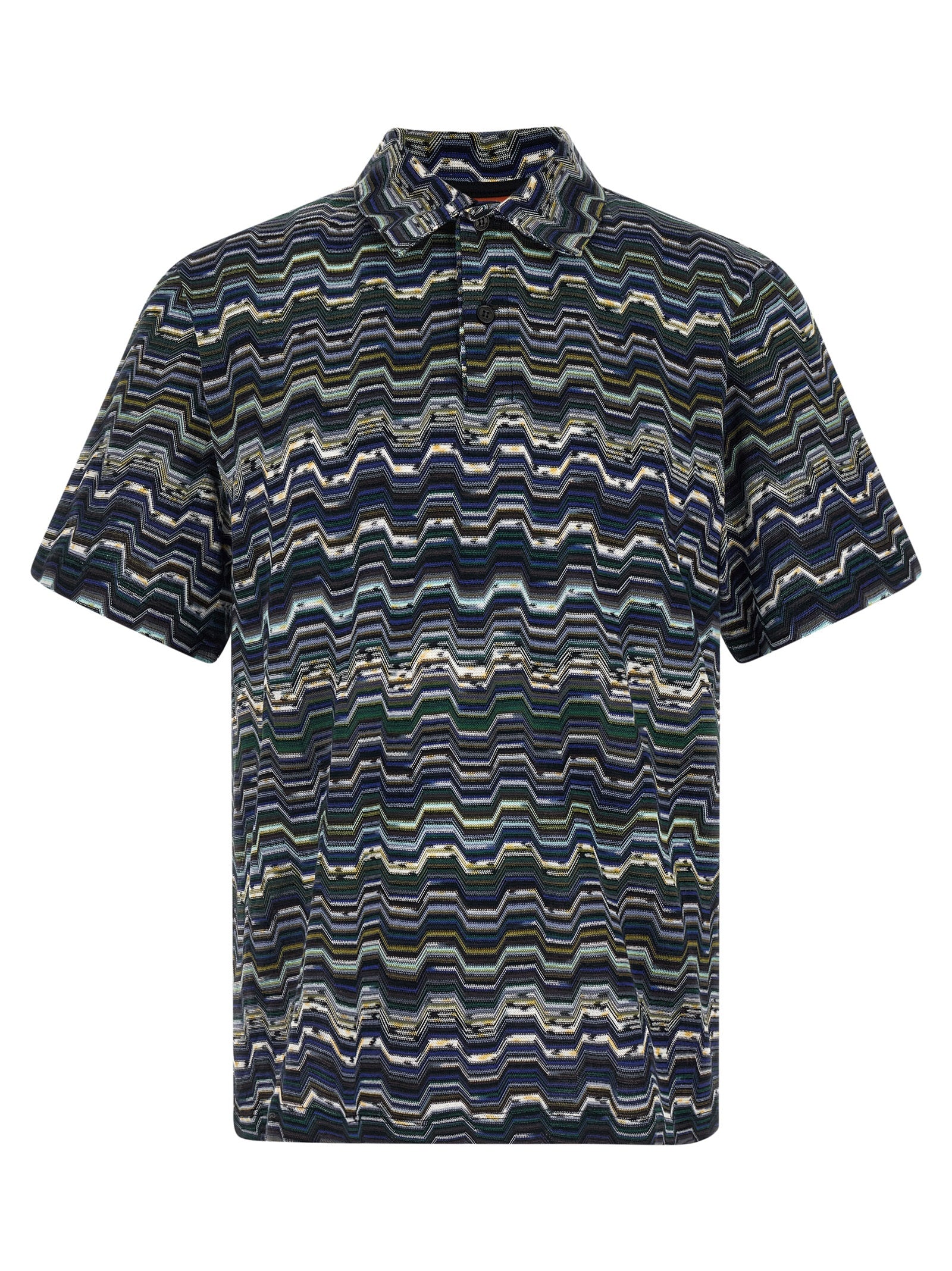 Missoni Βαμβακερό Polo σε Μπλε