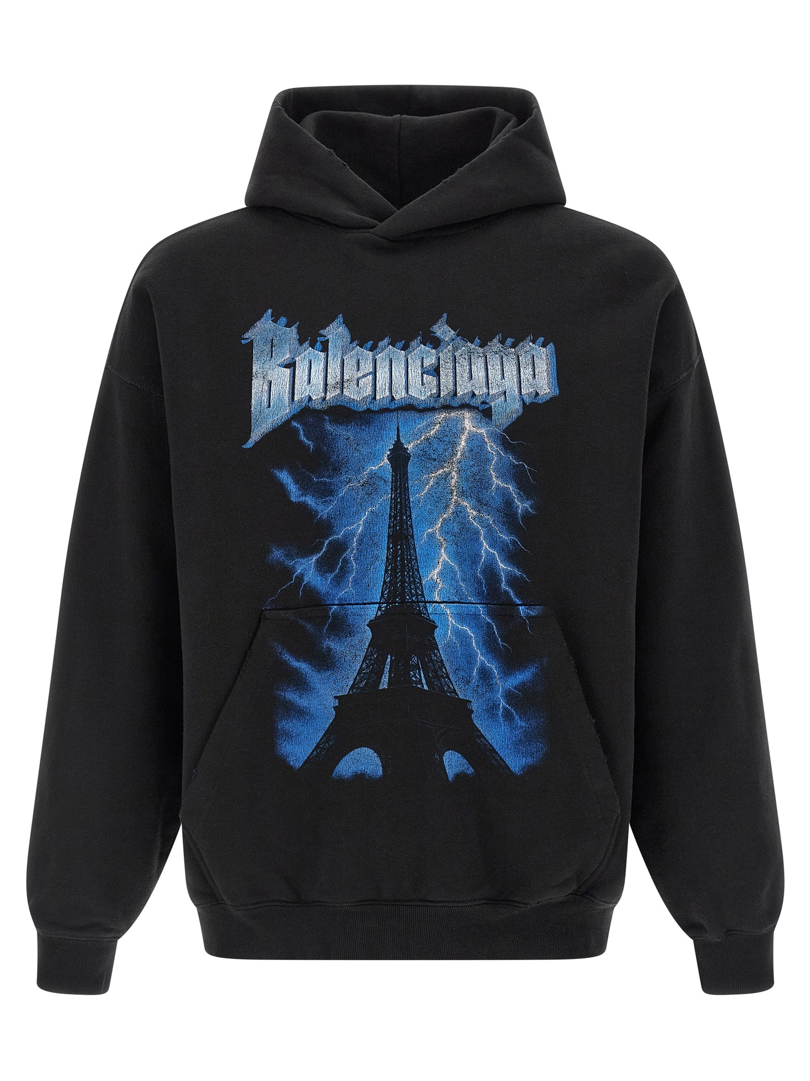 Black Cotton Sweatshirt
