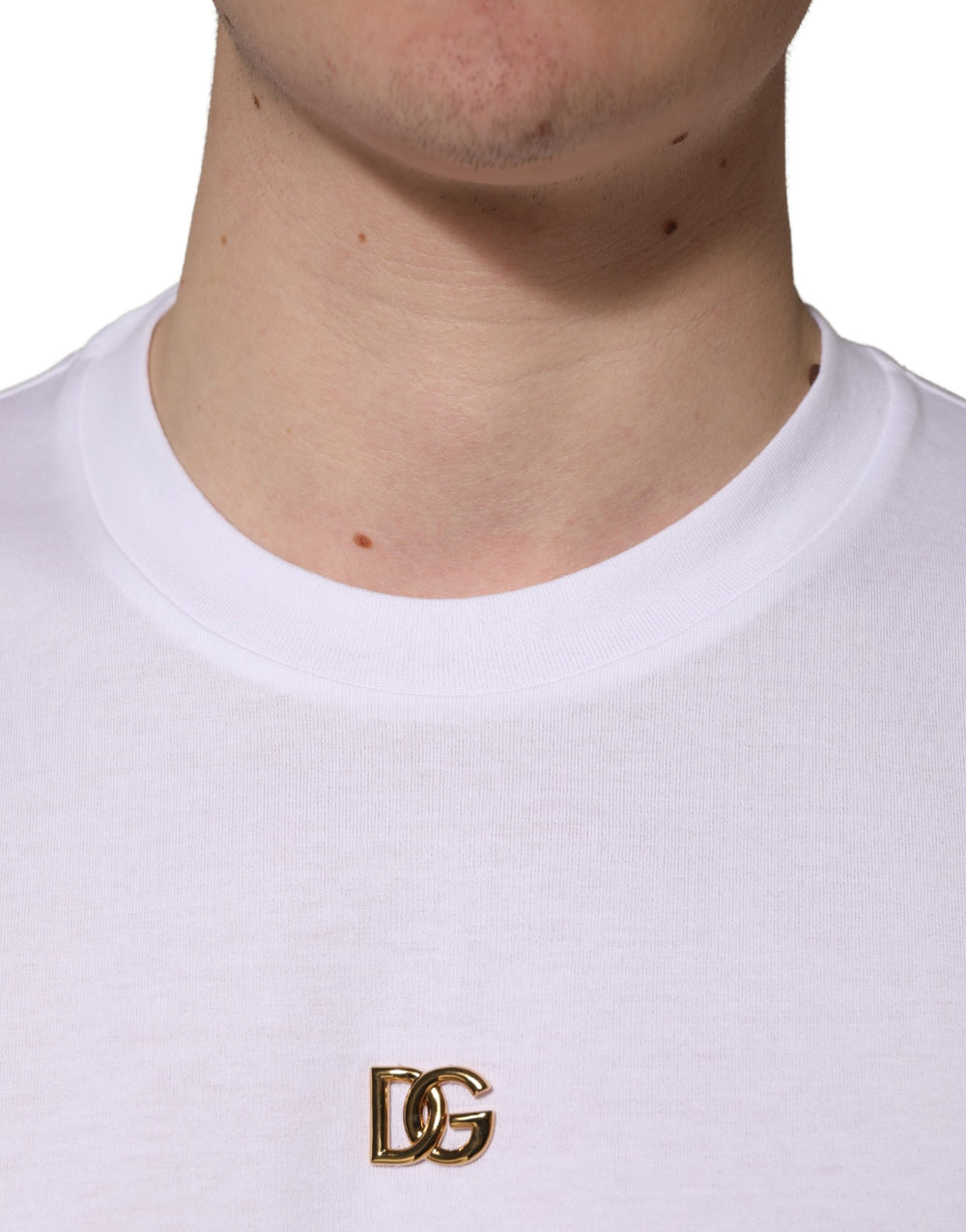 Dolce & Gabbana 100% Cotton T-Shirt in White