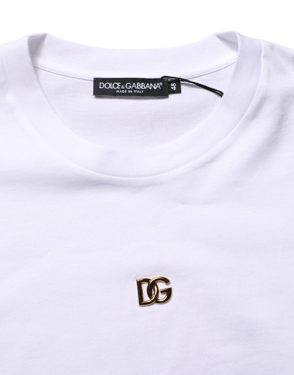 Dolce & Gabbana 100% Cotton T-Shirt in White