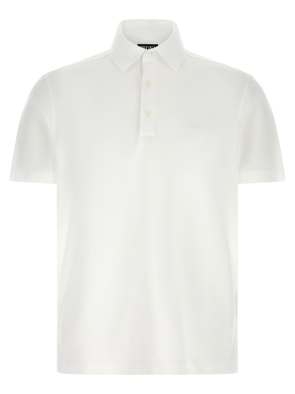 White Cotton Polo Shirt