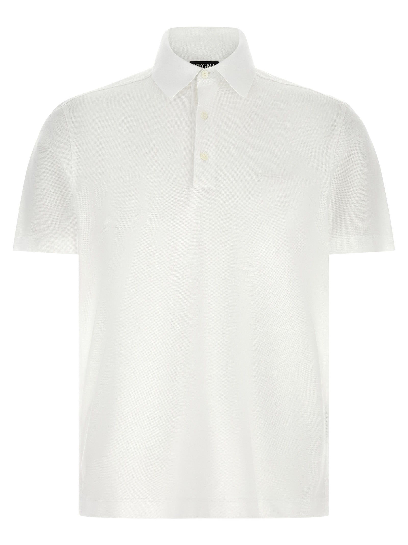 Zegna Βαμβακερό Polo σε Λευκό