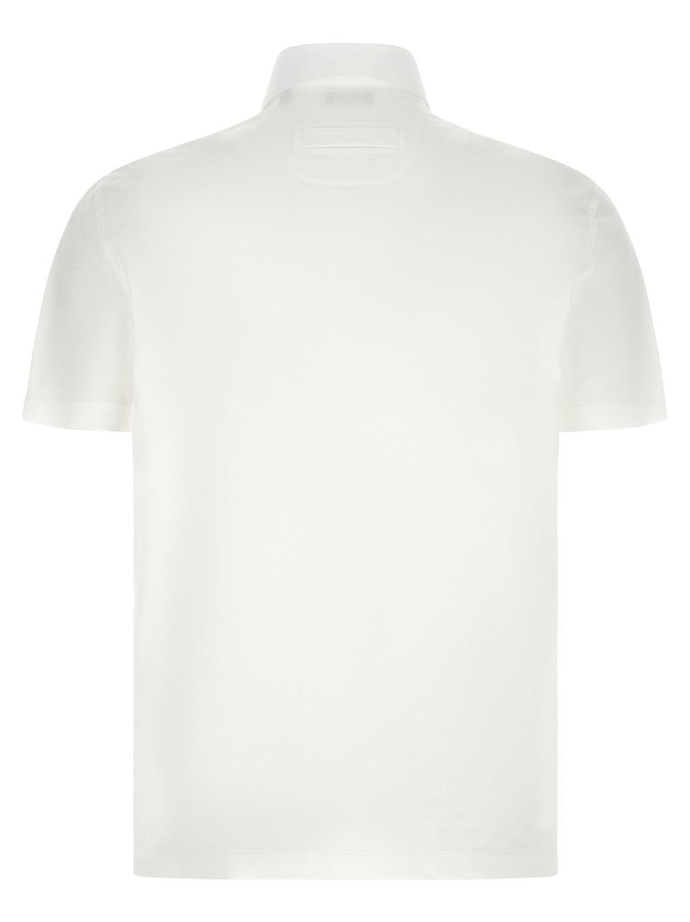 White Cotton Polo Shirt
