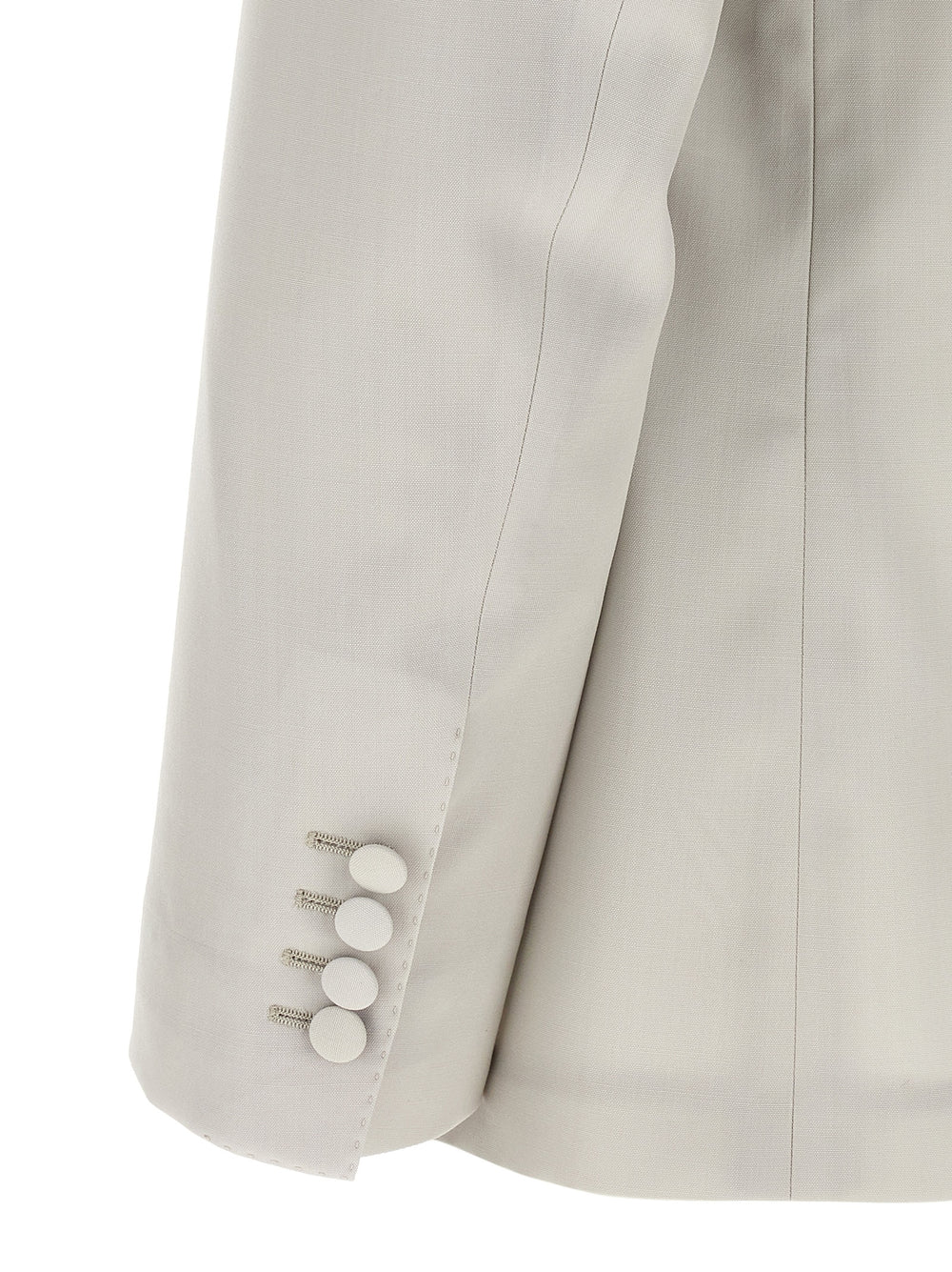 Gray Virgin Wool Blazer