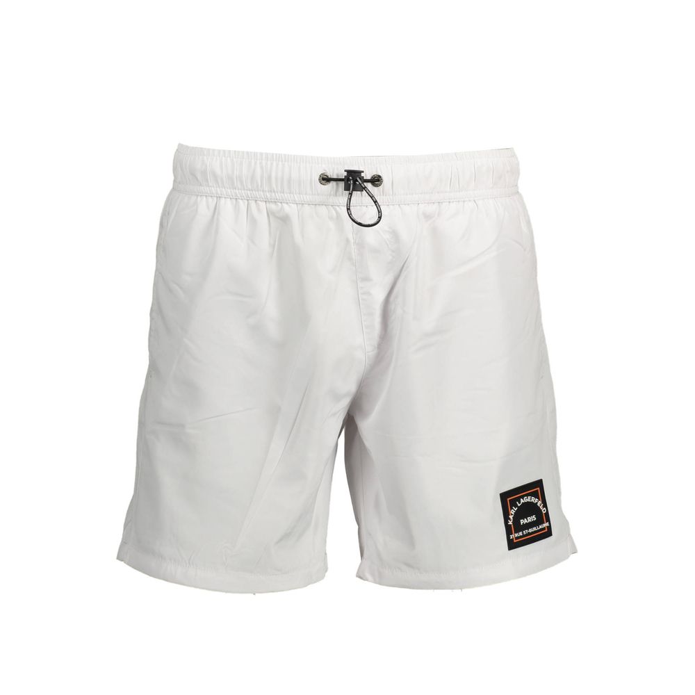 Bianco Polyester Men's Swim Boxer mens luxury fashion - Mens Edit