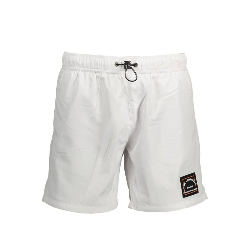 Bianco Polyester Men's Swim Boxer mens luxury fashion - Mens Edit