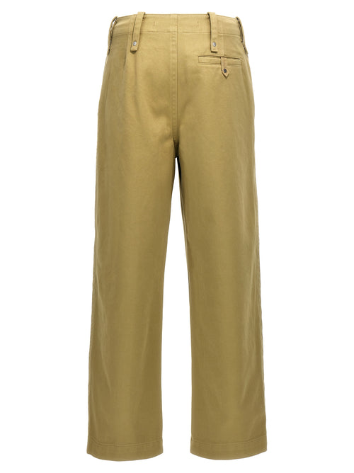 Burberry Cotton Trousers in Beige