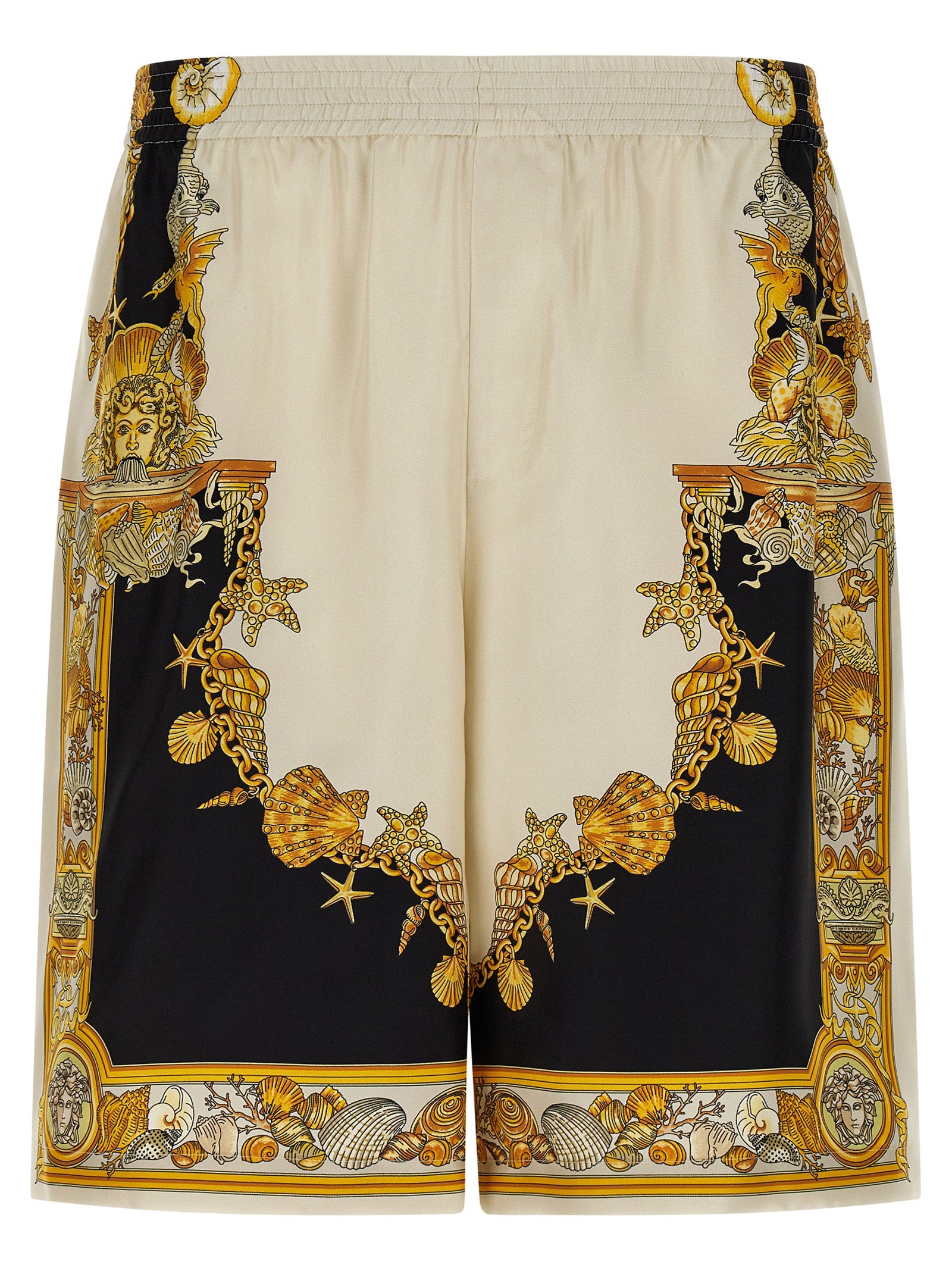Multicolor Silk Bermuda Shorts mens luxury fashion - Mens Edit