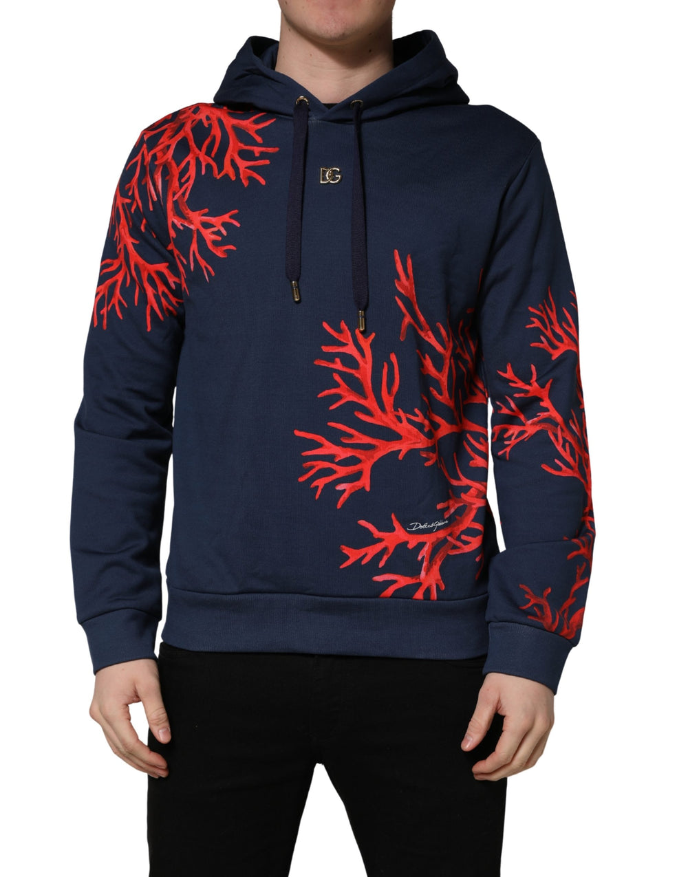Dolce & Gabbana Βαμβακερό Hoodie σε Μπλε