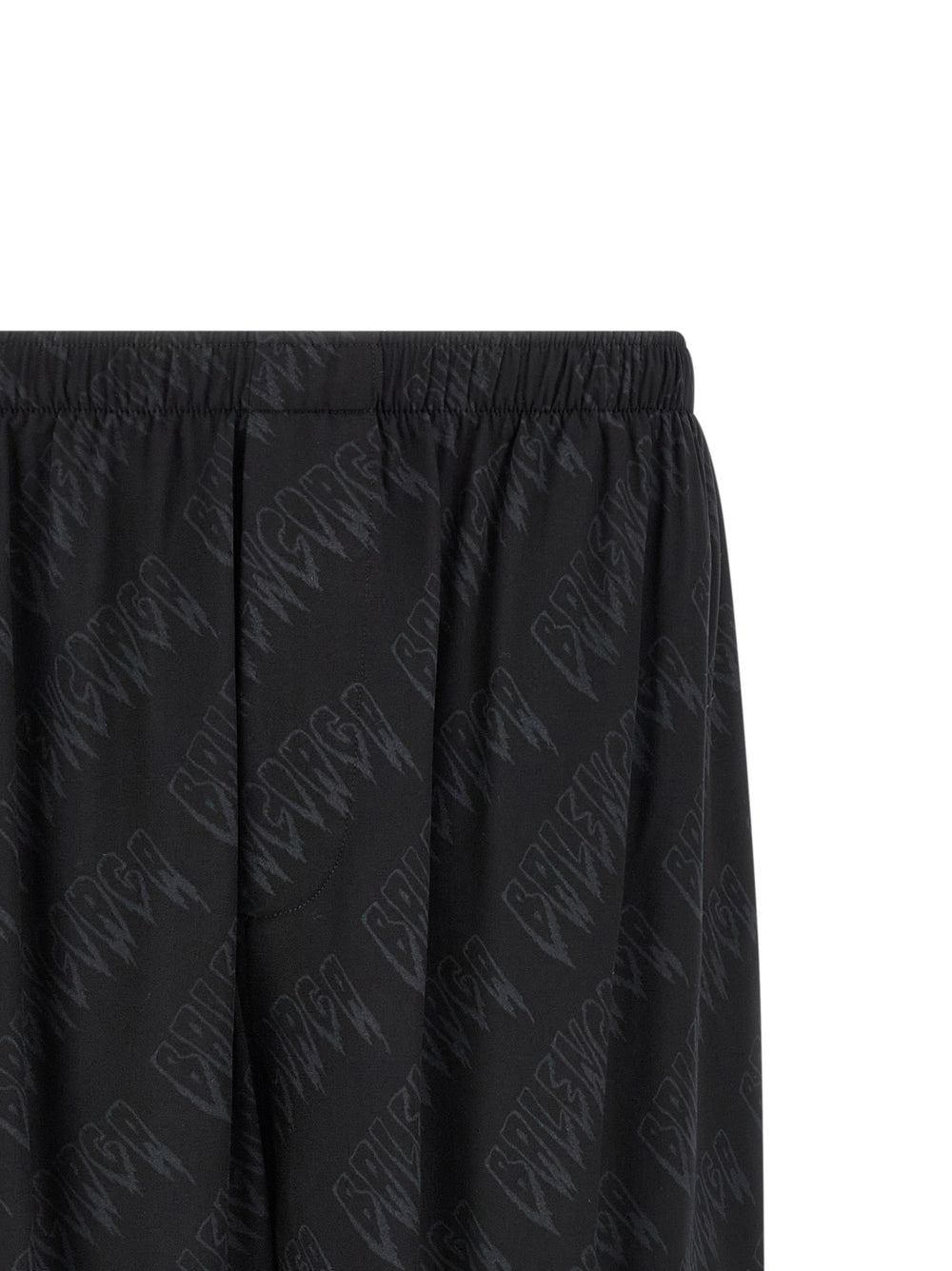 Black Viscose Bermuda Shorts